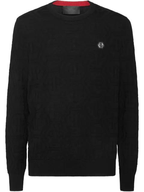 logo-patch sweatshirt by PHILIPP PLEIN