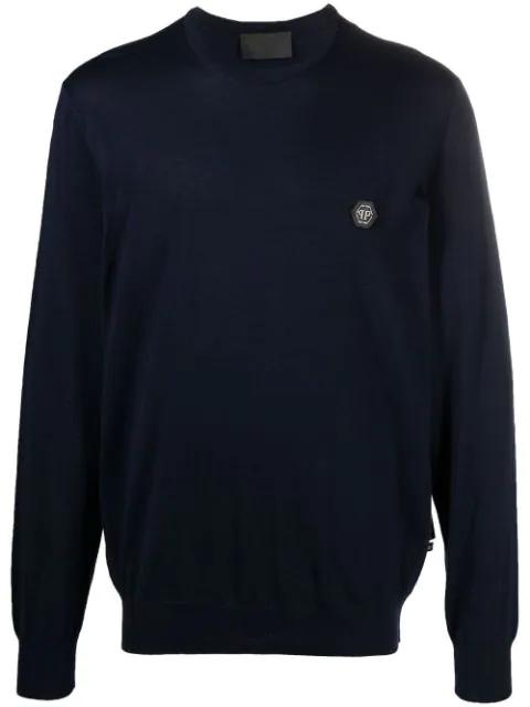 logo-patch sweatshirt by PHILIPP PLEIN