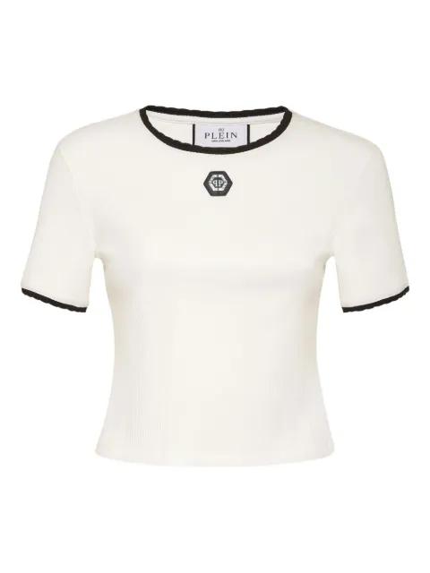 logo-patch t-shirt by PHILIPP PLEIN