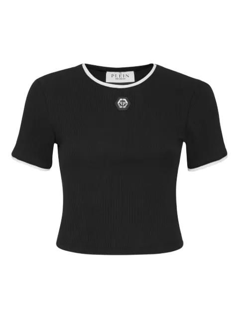 logo-patch t-shirt by PHILIPP PLEIN