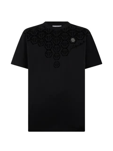 logo-pattern t-shirt by PHILIPP PLEIN