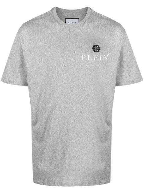 logo-plaque cotton T-shirt by PHILIPP PLEIN