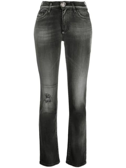 logo-plaque denim jeans by PHILIPP PLEIN