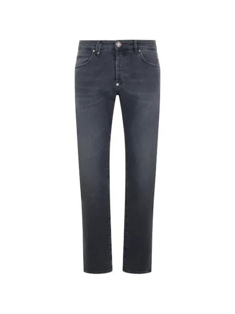 logo-plaque faded jeans by PHILIPP PLEIN