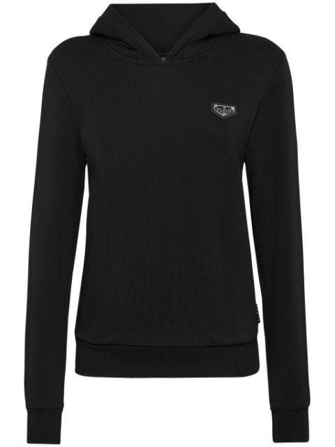 logo-plaque hoodie by PHILIPP PLEIN