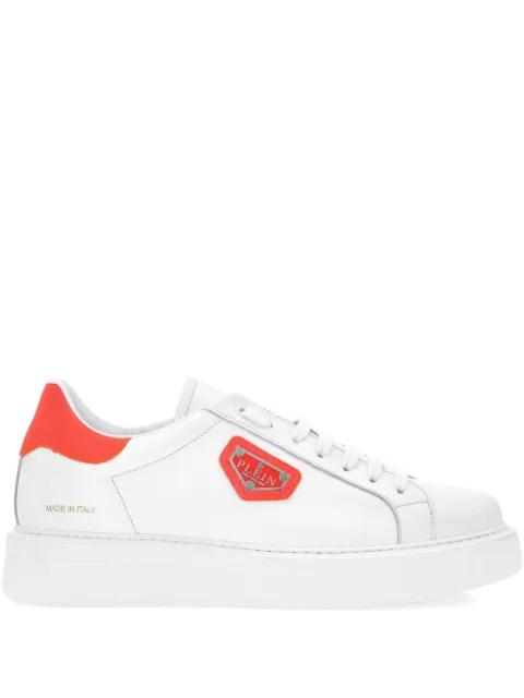 logo-plaque leather sneakers by PHILIPP PLEIN