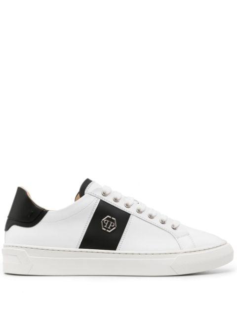 logo-plaque leather sneakers by PHILIPP PLEIN