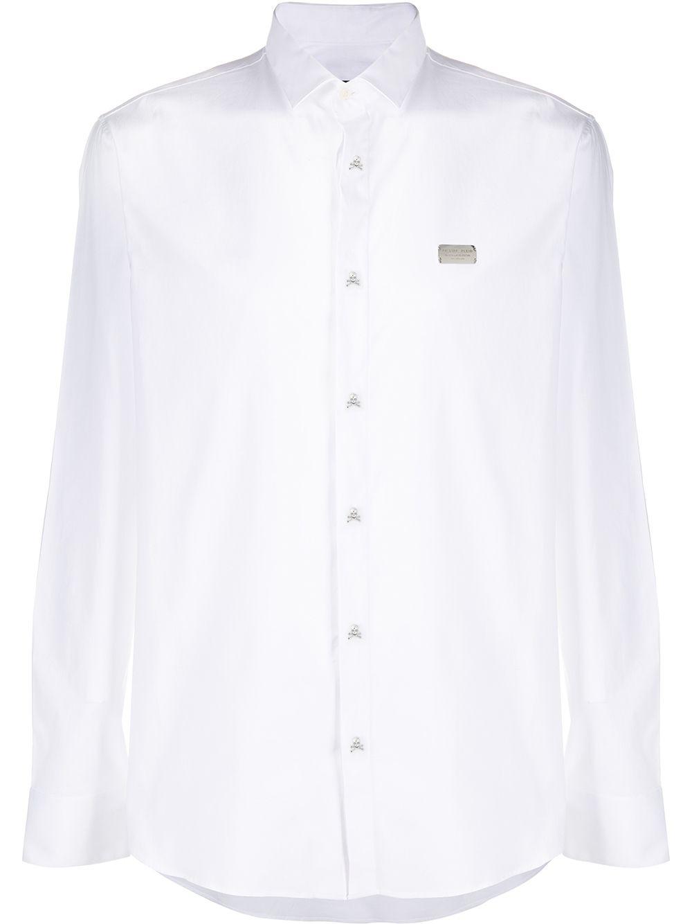 logo plaque long sleeve shirt by PHILIPP PLEIN