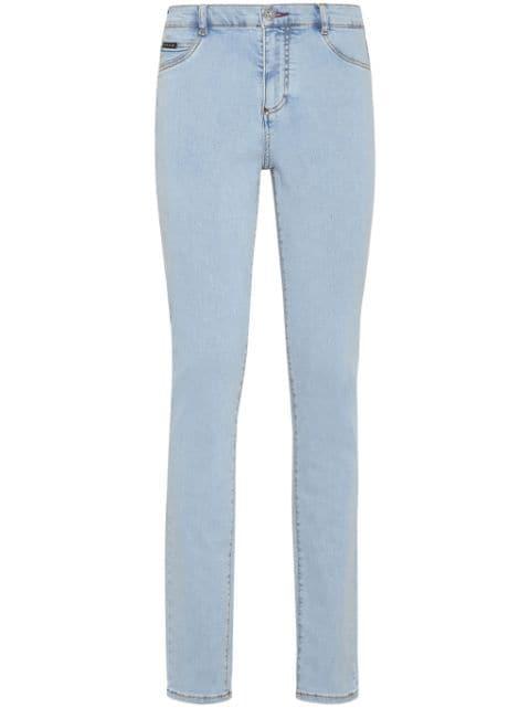 logo-plaque skinny-cut jeans by PHILIPP PLEIN