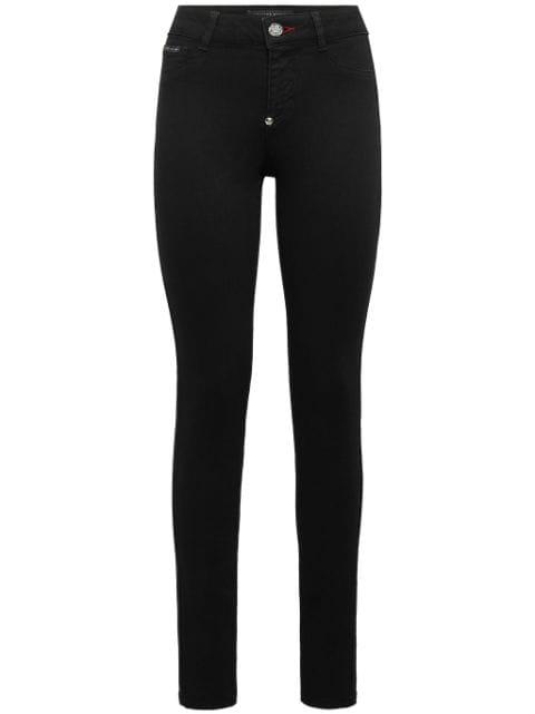 logo-plaque skinny-cut jeans by PHILIPP PLEIN
