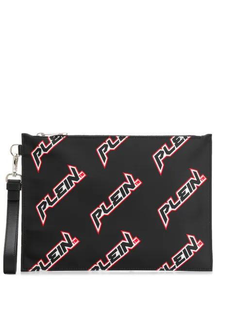 logo print clutch by PHILIPP PLEIN