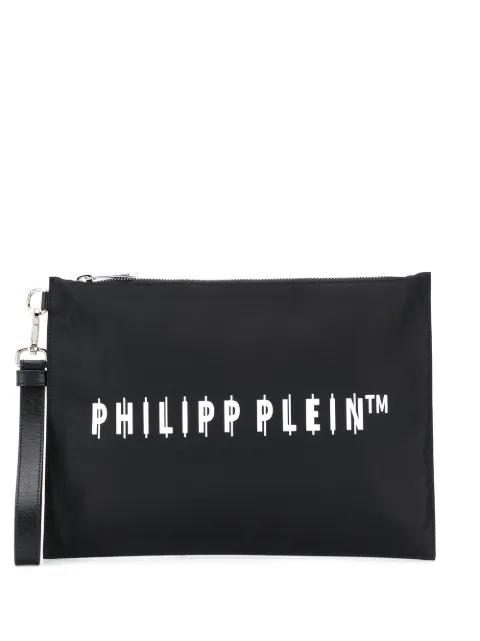 logo print clutch by PHILIPP PLEIN