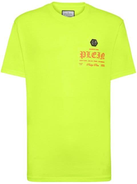 logo-print cotton T-shirt by PHILIPP PLEIN