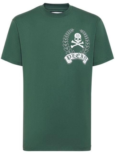logo-print cotton T-shirt by PHILIPP PLEIN