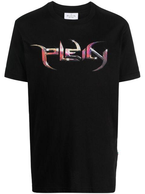 logo-print cotton T-shirt by PHILIPP PLEIN