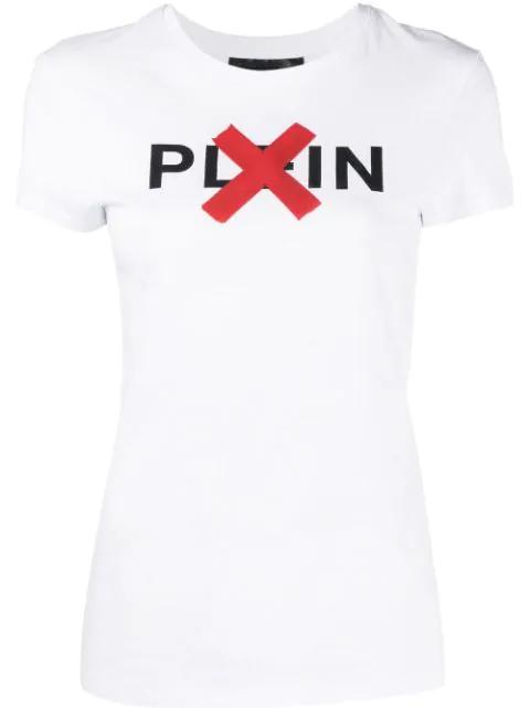 logo-print cotton T-shirt by PHILIPP PLEIN