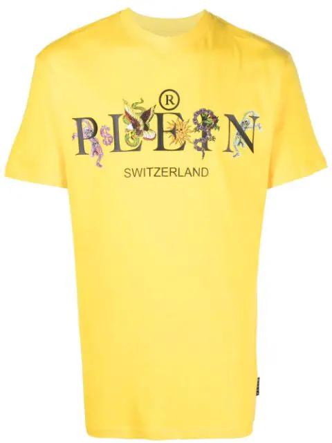 logo-print cotton T-shirt by PHILIPP PLEIN