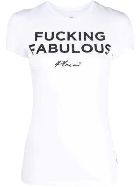 logo-print cotton T-shirt by PHILIPP PLEIN