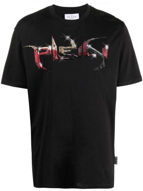 logo-print cotton T-shirt by PHILIPP PLEIN