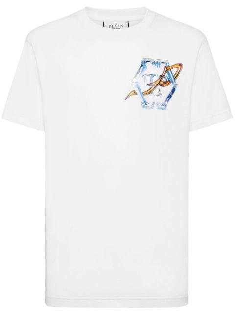 logo-print cotton T-shirt by PHILIPP PLEIN