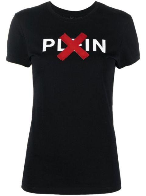 logo-print cotton T-shirt by PHILIPP PLEIN