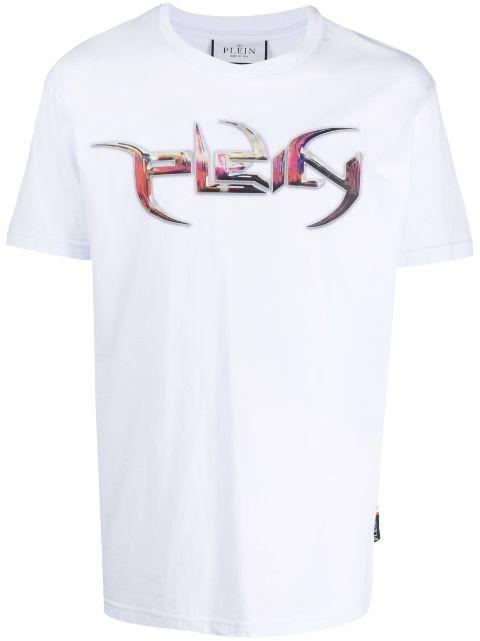 logo-print cotton T-shirt by PHILIPP PLEIN
