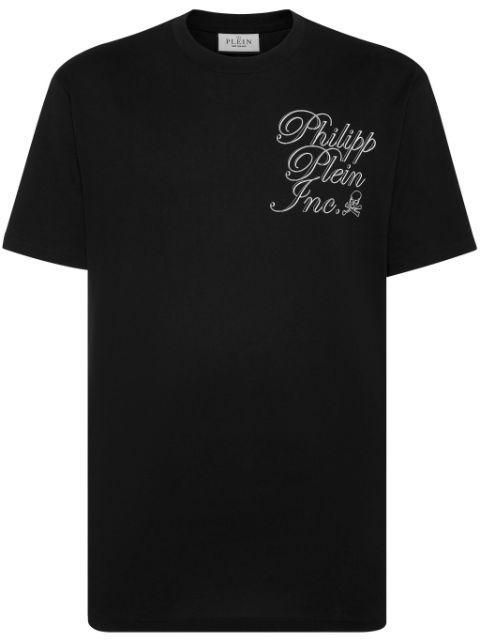 logo-print cotton T-shirt by PHILIPP PLEIN