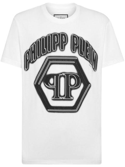 logo-print cotton T-shirt by PHILIPP PLEIN