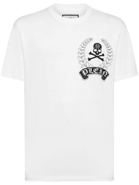 logo-print cotton T-shirt by PHILIPP PLEIN