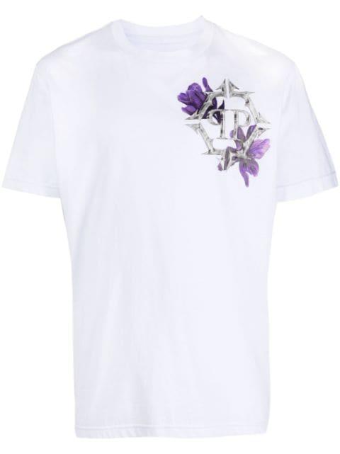 logo-print cotton T-shirt by PHILIPP PLEIN