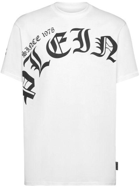 logo-print cotton T-shirt by PHILIPP PLEIN