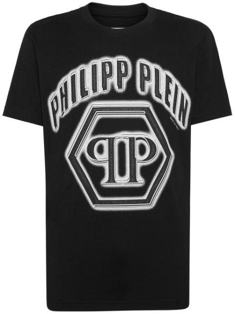 logo-print cotton T-shirt by PHILIPP PLEIN
