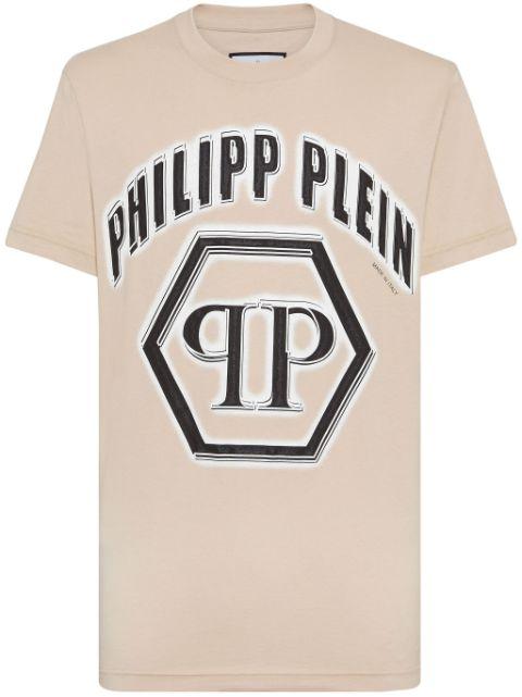 logo-print cotton T-shirt by PHILIPP PLEIN