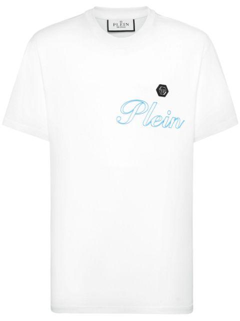 logo-print cotton T-shirt by PHILIPP PLEIN