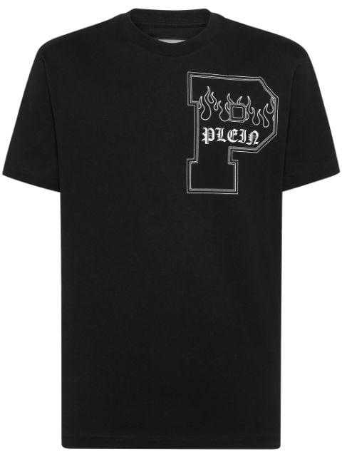 logo-print cotton T-shirt by PHILIPP PLEIN