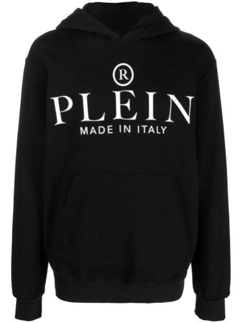 logo-print cotton hoodie by PHILIPP PLEIN