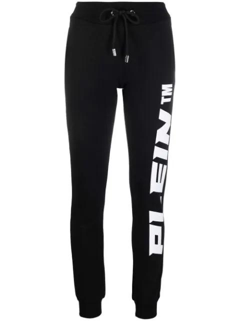 logo-print cotton joggers by PHILIPP PLEIN