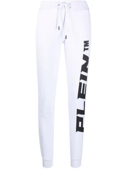 logo-print cotton joggers by PHILIPP PLEIN