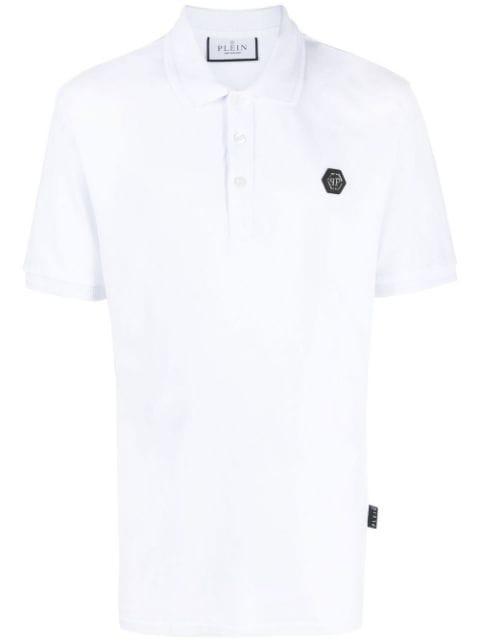 logo-print cotton polo shirt by PHILIPP PLEIN