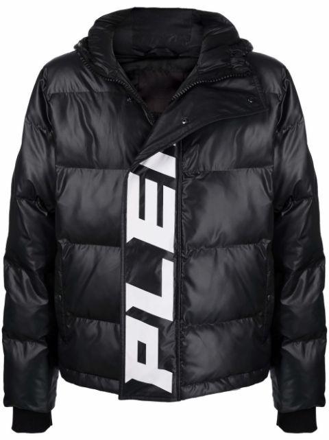 logo-print hoodied padded jacket by PHILIPP PLEIN