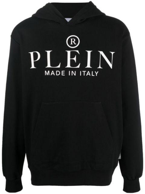 logo-print pullover hoodie by PHILIPP PLEIN