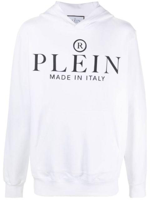logo-print pullover hoodie by PHILIPP PLEIN