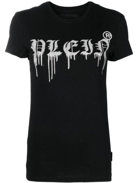 logo-print round neck T-shirt by PHILIPP PLEIN