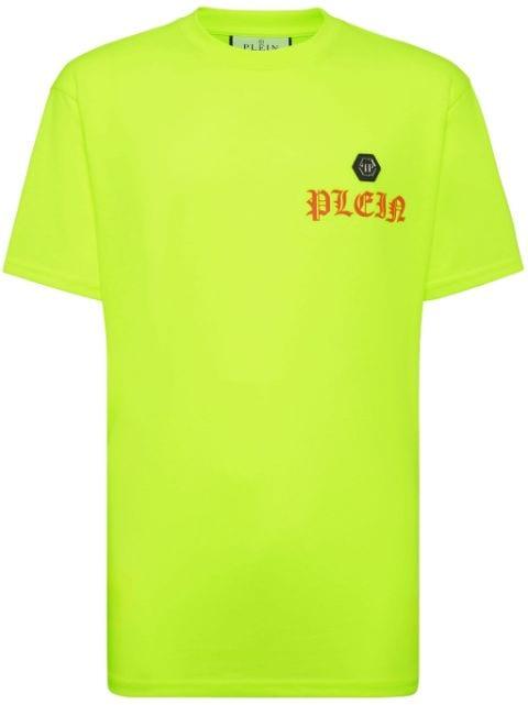 logo-print round-neck T-shirt by PHILIPP PLEIN