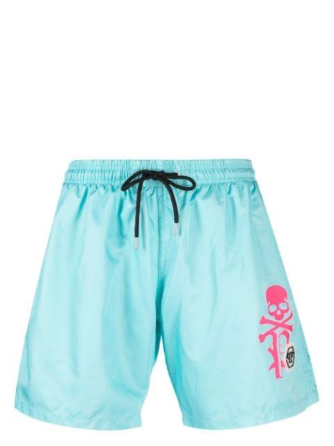 logo-print swim shorts by PHILIPP PLEIN