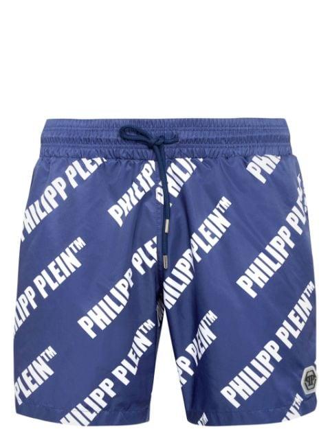 logo-print swim shorts by PHILIPP PLEIN