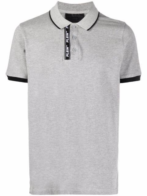 logo-tape detail polo shirt by PHILIPP PLEIN
