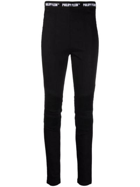 logo-waistband jeggings by PHILIPP PLEIN