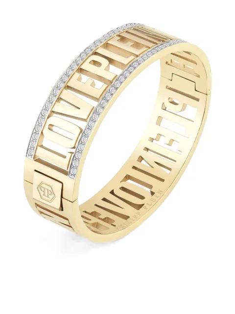 love lettering crystal-bandbracelet by PHILIPP PLEIN