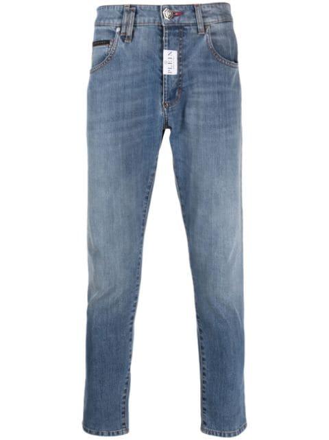 low-rise skinny jeans by PHILIPP PLEIN